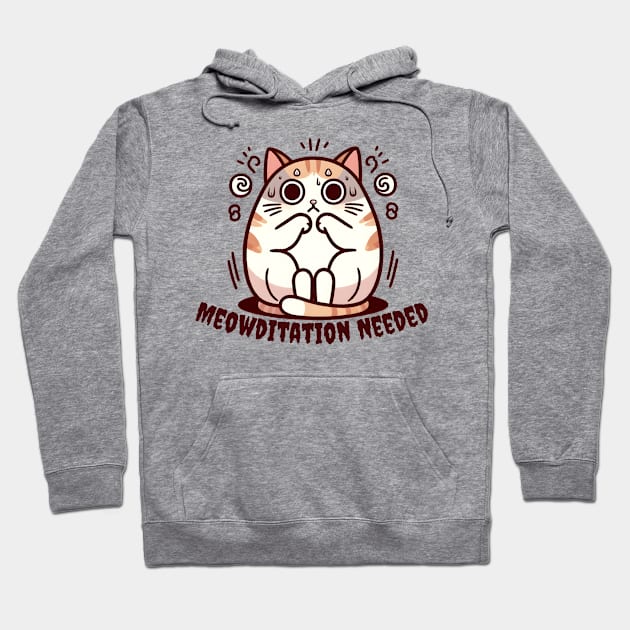 Anxiety cat Hoodie by Japanese Fever